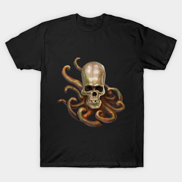 Skulltopus T-Shirt by EdenObiArt